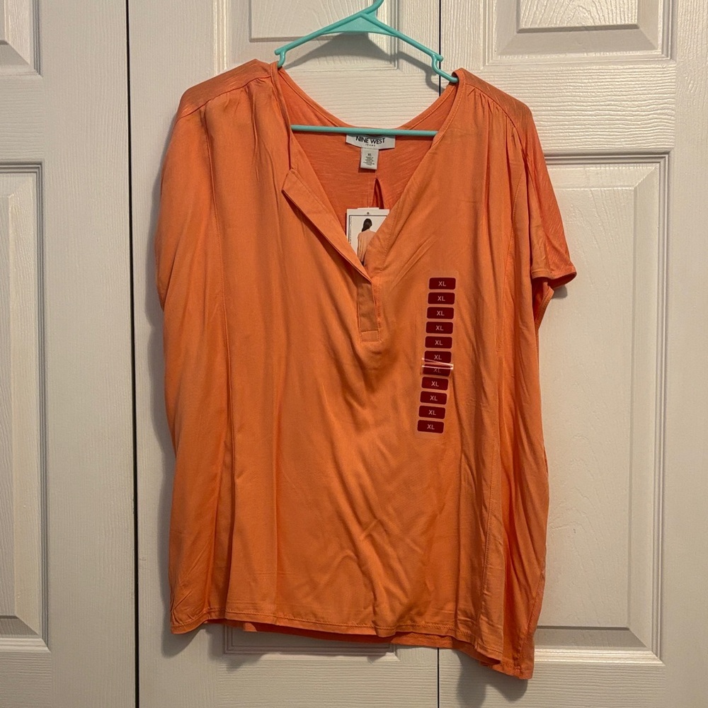 Nine West Orange Women's Blouse